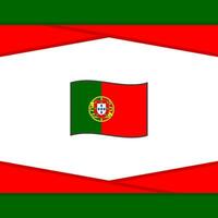 Portogallo bandiera astratto sfondo design modello. Portogallo indipendenza giorno bandiera sociale media inviare. Portogallo vettore