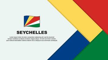 Seychelles bandiera astratto sfondo design modello. Seychelles indipendenza giorno bandiera cartone animato vettore illustrazione. Seychelles cartone animato