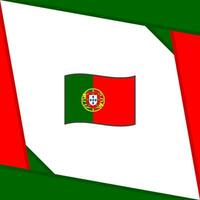 Portogallo bandiera astratto sfondo design modello. Portogallo indipendenza giorno bandiera sociale media inviare. Portogallo cartone animato vettore