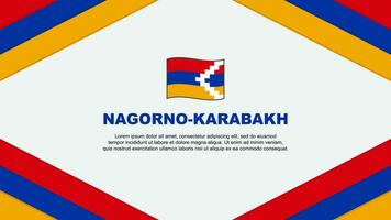 nagorno karabakh bandiera astratto sfondo design modello. nagorno karabakh indipendenza giorno bandiera cartone animato vettore illustrazione. nagorno karabakh modello