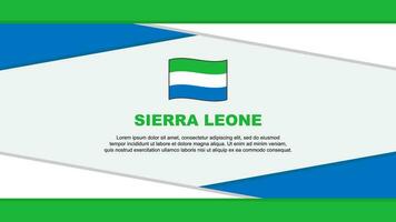 sierra Leone bandiera astratto sfondo design modello. sierra Leone indipendenza giorno bandiera cartone animato vettore illustrazione. sierra Leone vettore