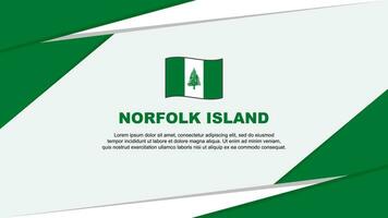 norfolk isola bandiera astratto sfondo design modello. norfolk isola indipendenza giorno bandiera cartone animato vettore illustrazione. norfolk isola