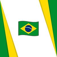 brasile bandiera astratto sfondo design modello. brasile indipendenza giorno bandiera sociale media inviare. brasile indipendenza giorno vettore