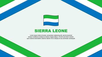 sierra Leone bandiera astratto sfondo design modello. sierra Leone indipendenza giorno bandiera cartone animato vettore illustrazione. sierra Leone modello