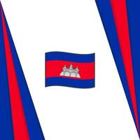 Cambogia bandiera astratto sfondo design modello. Cambogia indipendenza giorno bandiera sociale media inviare. Cambogia bandiera vettore