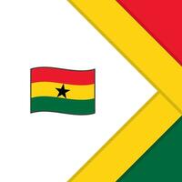 Ghana bandiera astratto sfondo design modello. Ghana indipendenza giorno bandiera sociale media inviare. Ghana modello vettore