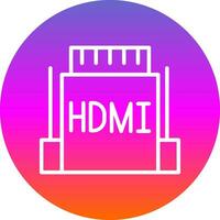 hdmi vettore icona design