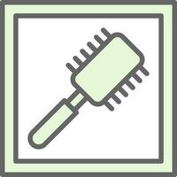 spazzola per capelli vettore icona design