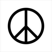 pace simbolo icona vettore isolato su bianca sfondo