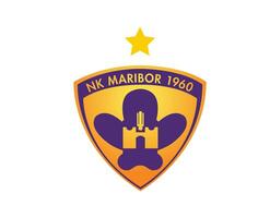maribor club simbolo logo slovenia lega calcio astratto design vettore illustrazione