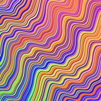 sfondo vettoriale multicolore scuro con linee curve.