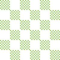leggero verde checker modello con punto dentro. checker senza soluzione di continuità modello vettore. checker modello. decorativo elementi, pavimento piastrelle, parete piastrelle, bagno piastrelle, nuoto piscina piastrelle. vettore