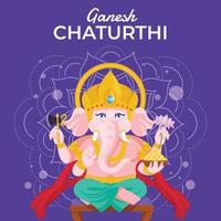 festival di Ganesh Chaturthi vettore