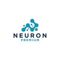 neuro tecnologia logo design vettore illustrazione