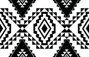 azteco senza soluzione di continuità modello. tappeto tessile Stampa struttura tribale disegno, geometrico simboli per logo, carte, tessuto decorativo lavori. tradizionale Stampa vettore illustrazione. su nero e bianca sfondo.