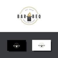 logo vintage per ristorante vettore