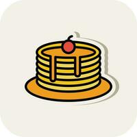 Pancakes vettore icona design