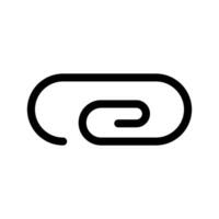 attaccamento icona vettore simbolo design illustrazione