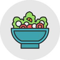 greco insalata vettore icona design