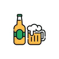 birra vettore illustrazione isolato su bianca sfondo. birra icona