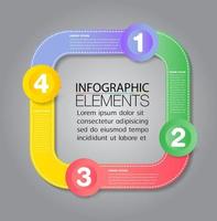 modello di casella di testo moderna, banner infografica vettore