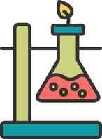 chimico reazione vettore icona