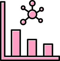 istogramma vettore icona