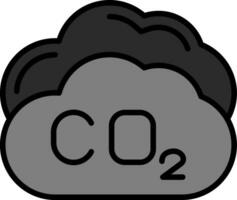 carbonio biossido vettore icona