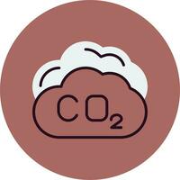 carbonio biossido vettore icona