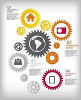 illustrazione vettoriale del modello di business infografica