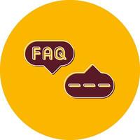 FAQ vettore icona