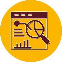 statistico analisi vettore icona