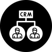 crm vettore icona