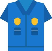 polizia uniforme vettore icona