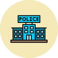 polizia stazione vettore icona