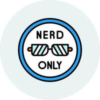 nerd solo vettore icona