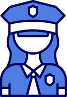 poliziotta vettore icona