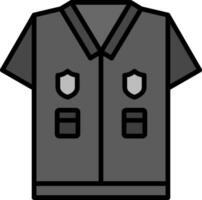 polizia uniforme vettore icona