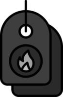 caldo vendita vettore icona