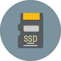 ssd carta vettore icona