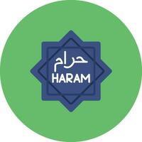 haram vettore icona