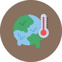 globale riscaldamento vettore icona