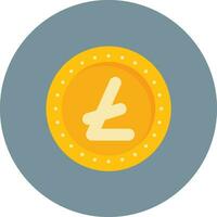 litecoin vettore icona