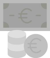 Euro moneta vettore icona