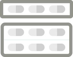 pillole pacchetto vettore icona