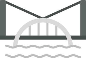 acqua ponte vettore icona