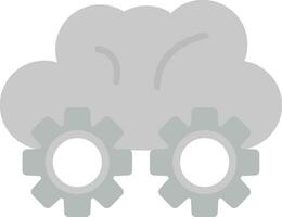 icona di vettore di impostazioni cloud