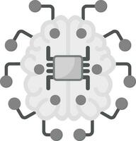 cervello circuito vettore icona