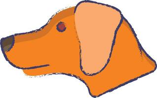 cane viso mano disegnato vettore illustrazione