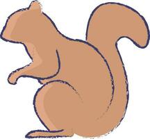 scoiattolo mano disegnato vettore illustrazione